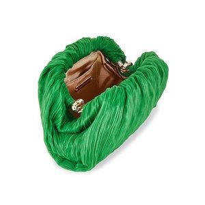 Loeffler Randall Bailey Pleated Clutch in Clover